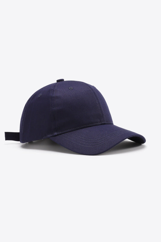 Plain Adjustable Cotton Baseball Cap - nailedmoms