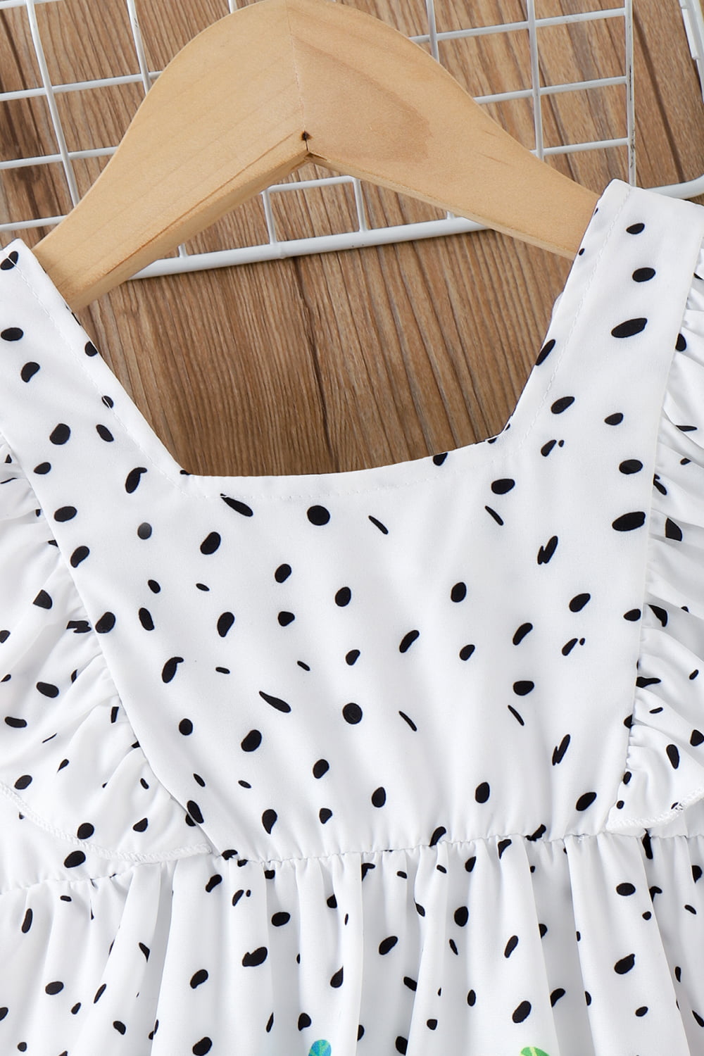 Girls Printed Ruffled Dress - nailedmoms