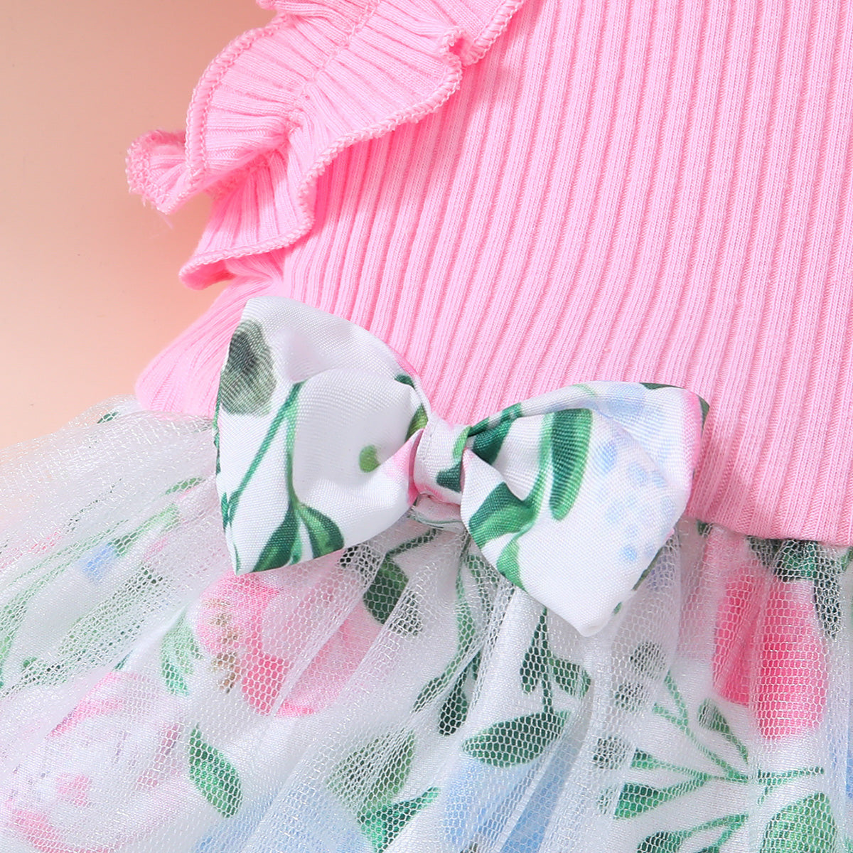 Baby Girl Floral Bow Detail Dress - nailedmoms