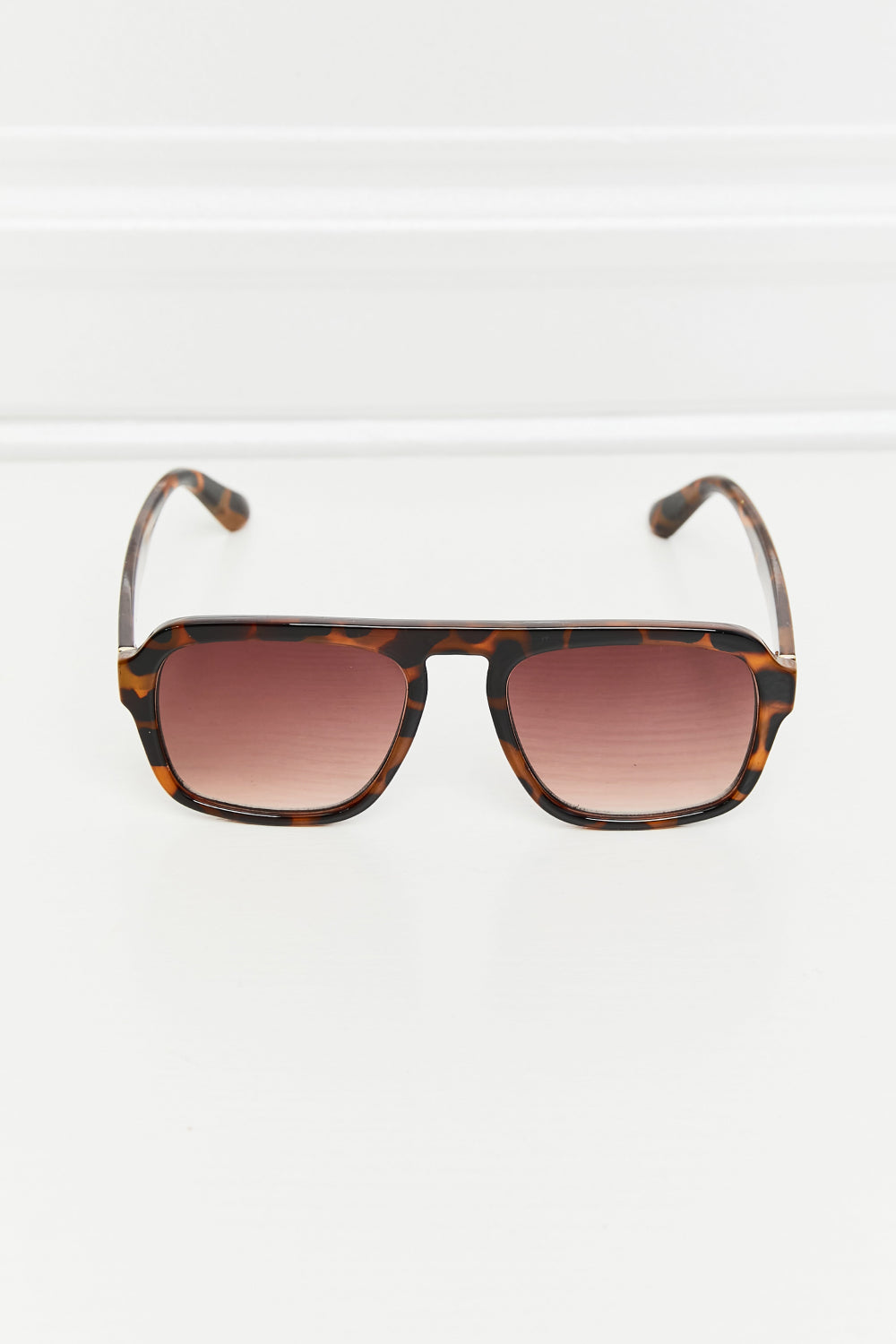 Tortoiseshell Square Polycarbonate Frame Sunglasses - nailedmoms