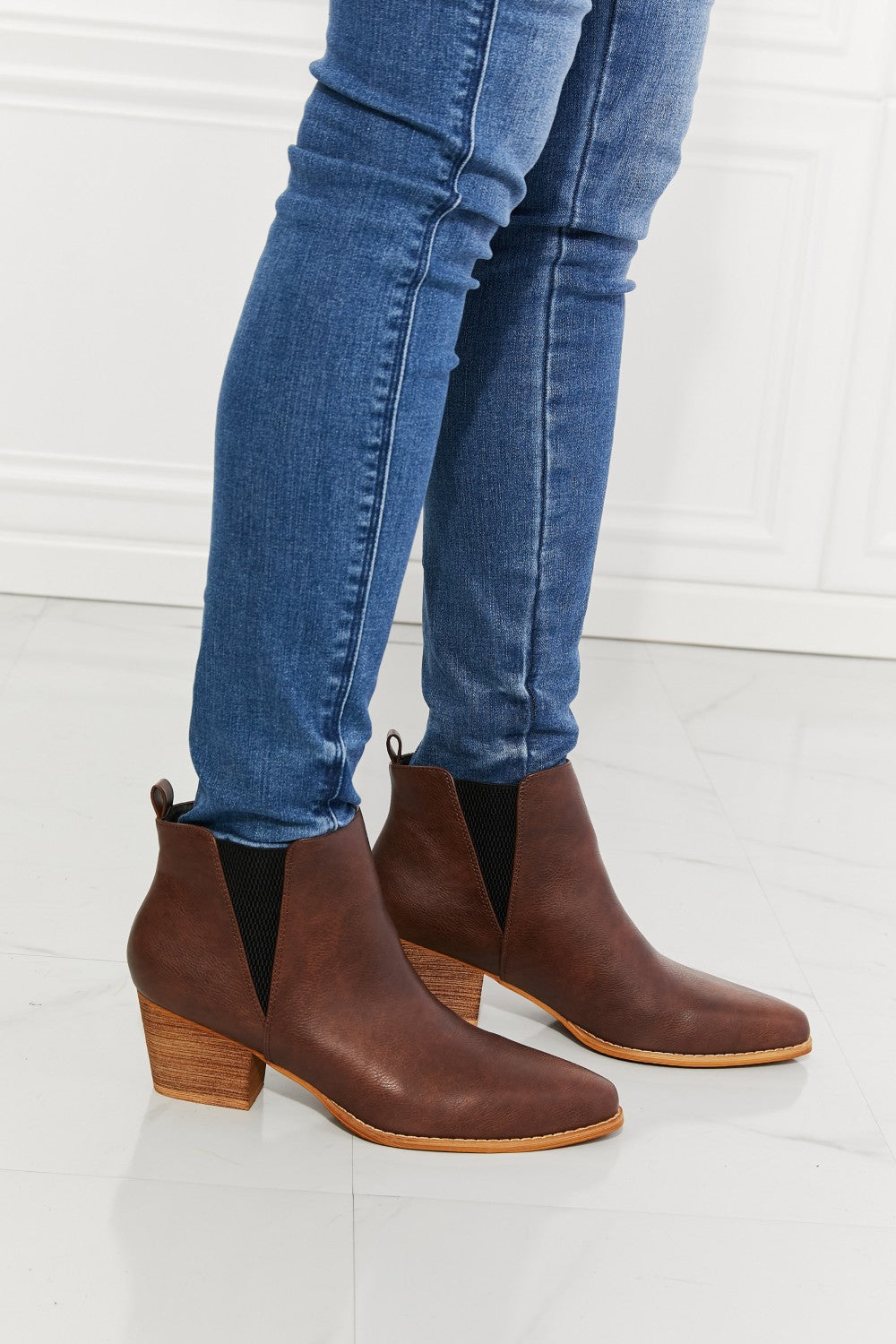MMShoes Back At It Point Toe Bootie in Chocolate - nailedmoms