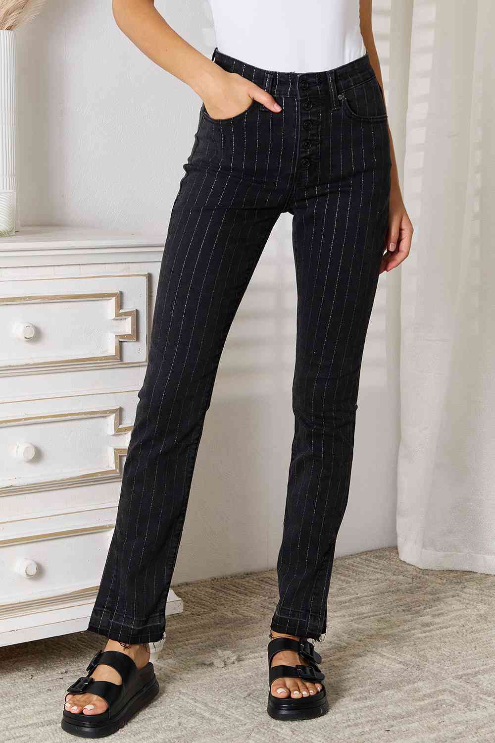 Kancan Striped Pants with Pockets - nailedmoms