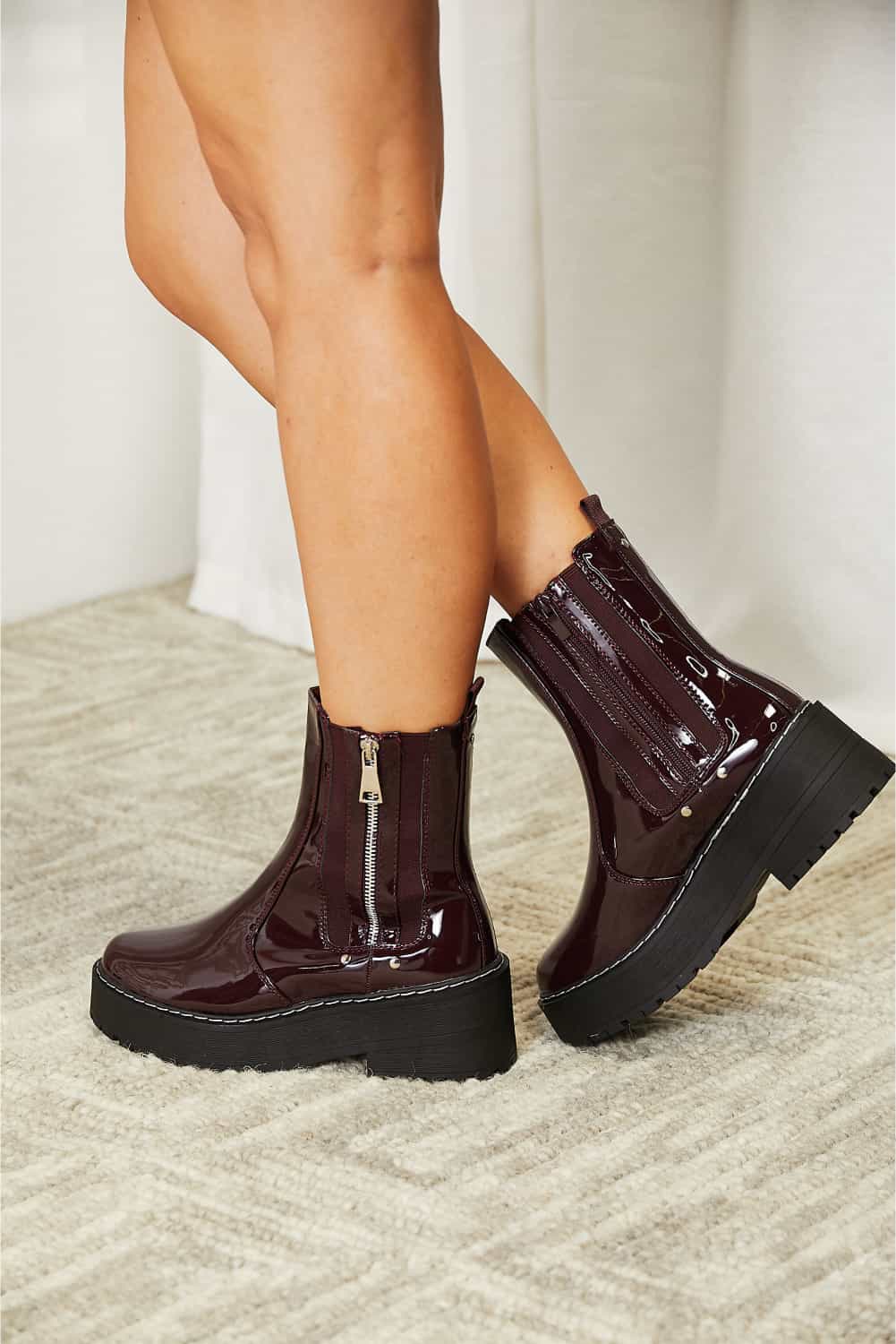 Forever Link Side Zip Platform Boots - nailedmoms