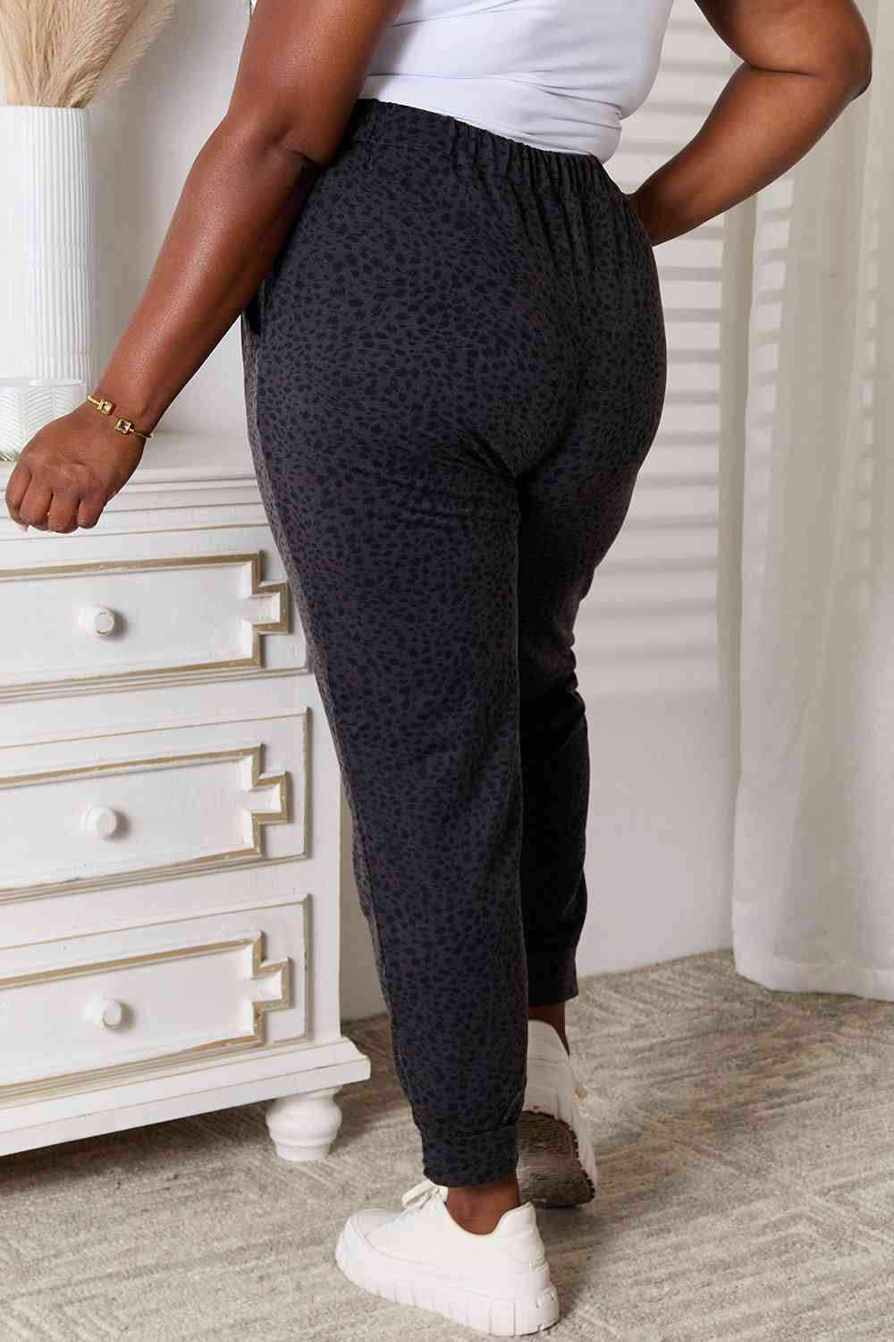 Basic Bae Leopard Print Joggers with Pockets - nailedmoms