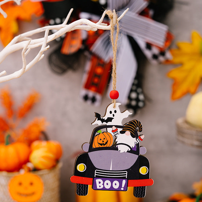 4-Piece Halloween Element Car-Shape Hanging Widgets - nailedmoms