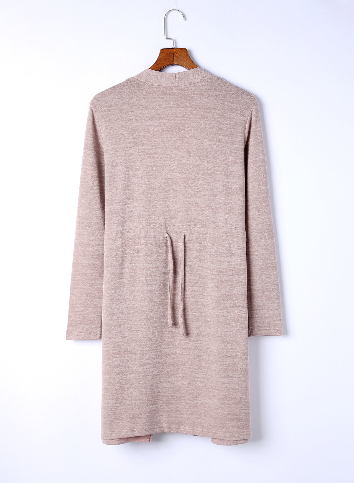 Long Sleeve Open Front Cardigan with Pocket - nailedmoms