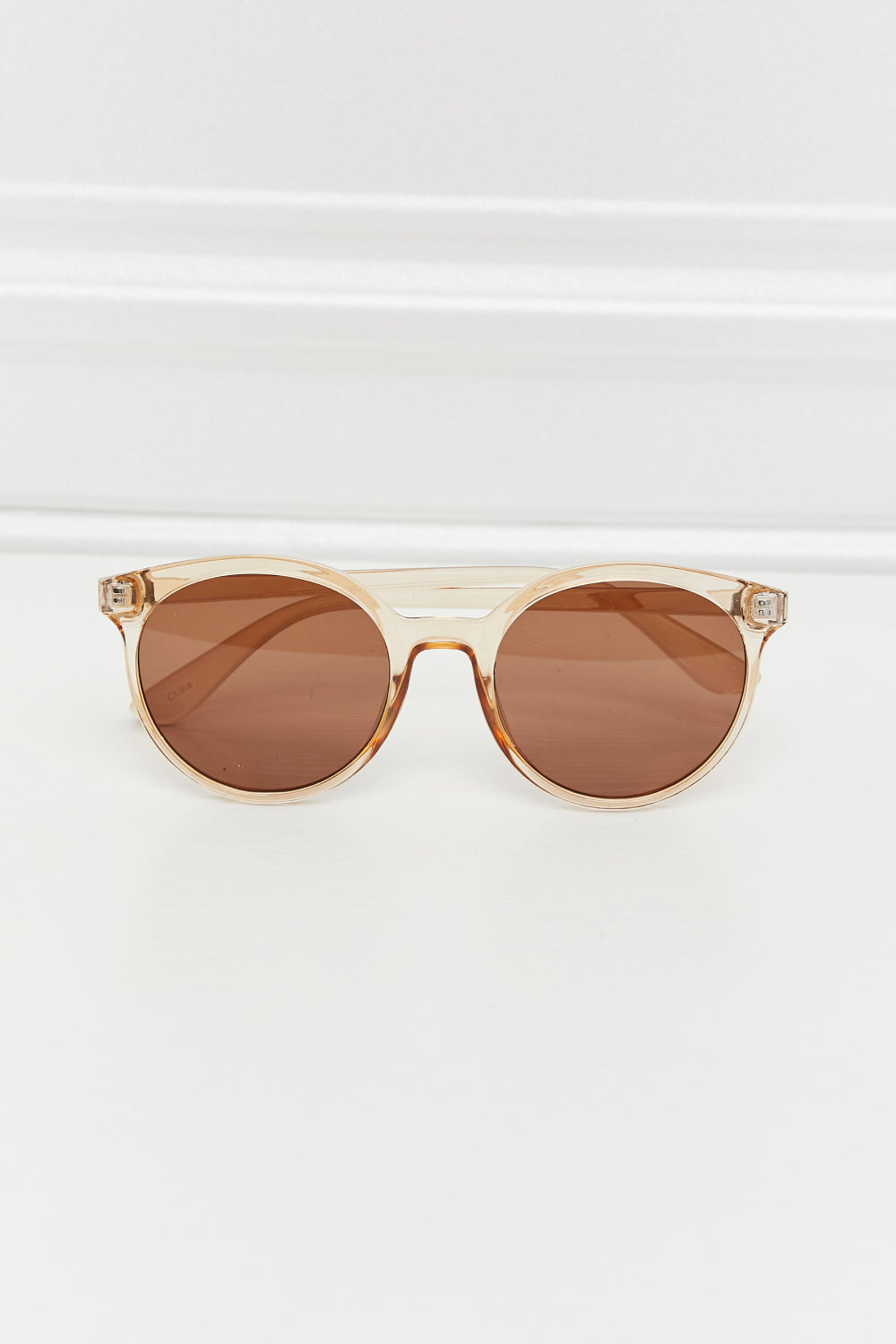 Round Full Rim Polycarbonate Frame Sunglasses - nailedmoms