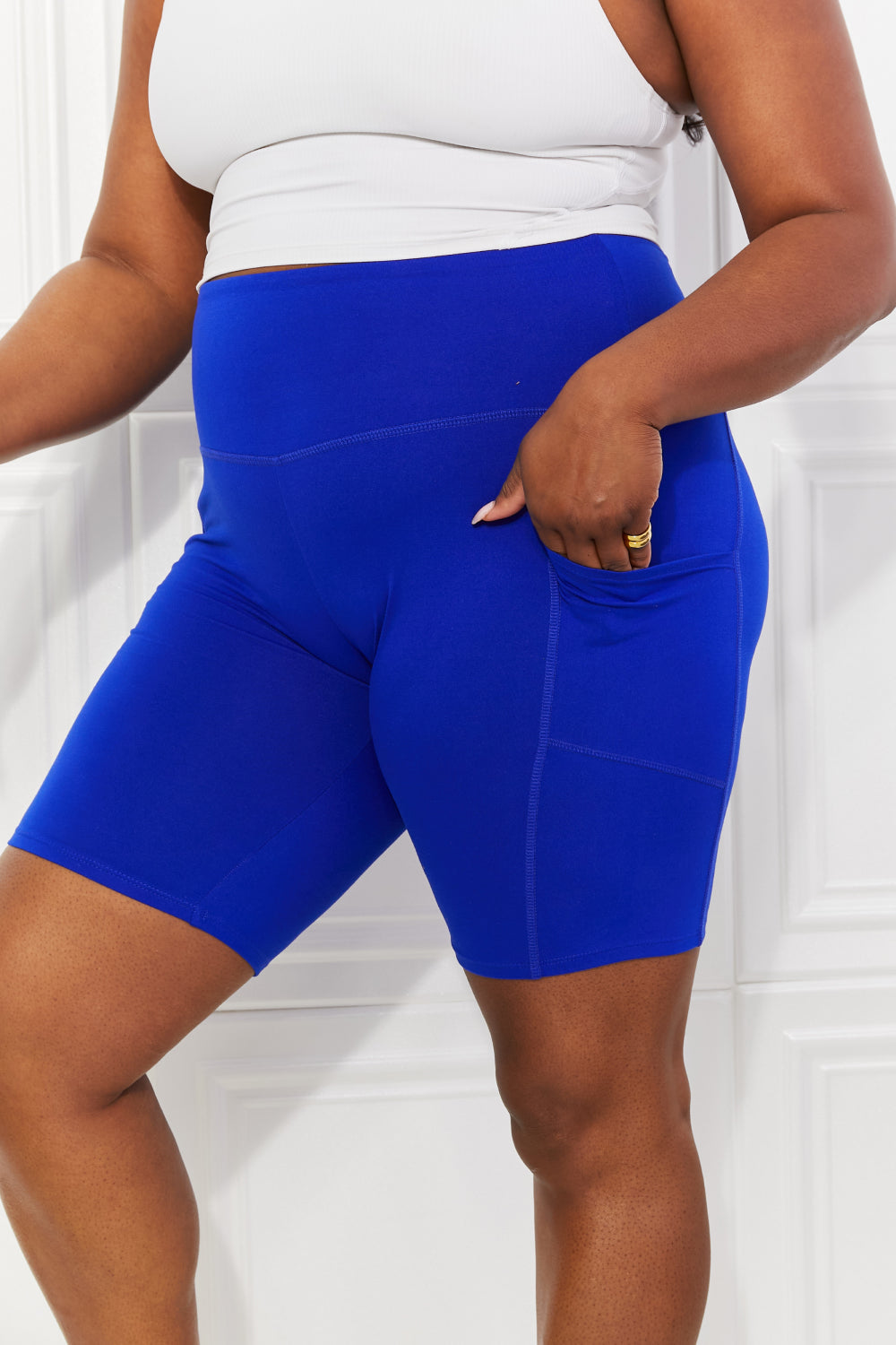 Zenana Full Size Never Let You Go Brushed Biker Shorts - nailedmoms