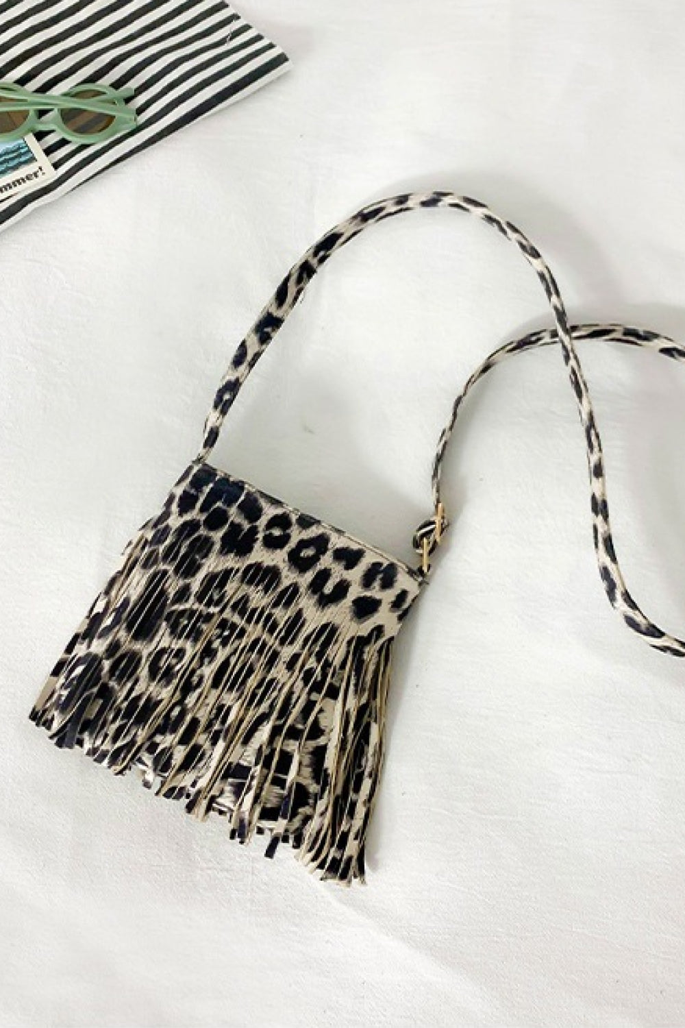 PU Leather Crossbody Bag with Fringe - nailedmoms