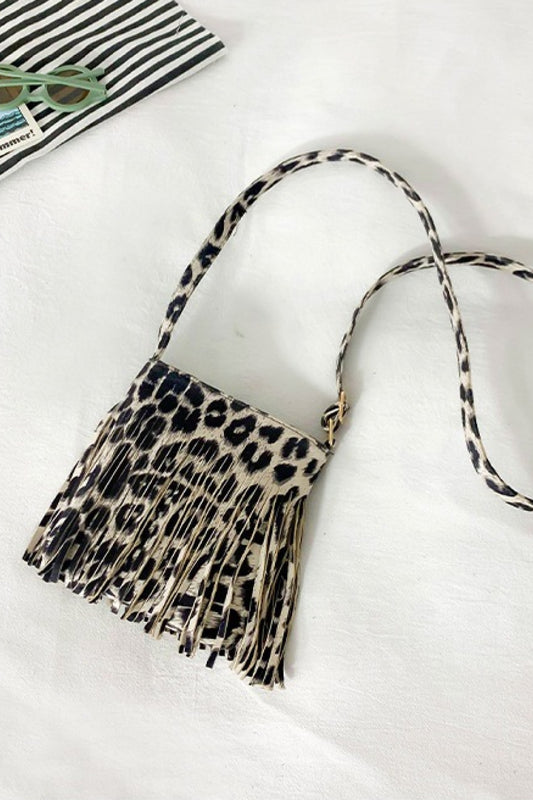PU Leather Crossbody Bag with Fringe - nailedmoms