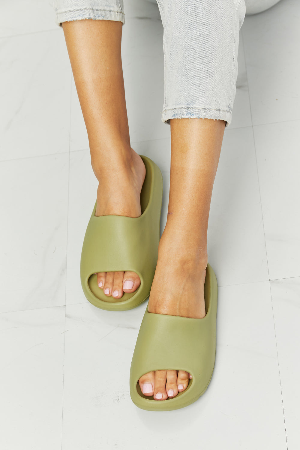 NOOK JOI In My Comfort Zone Slides in Green - nailedmoms