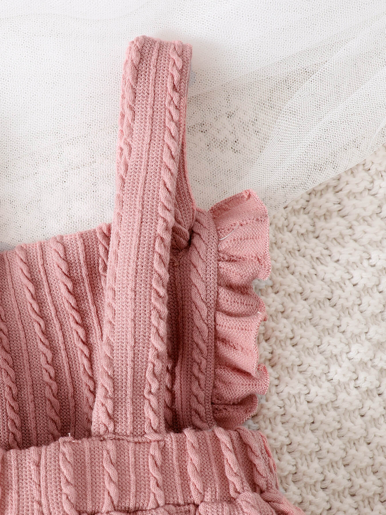 Baby Girl Textured Ruffled Bodysuit - nailedmoms