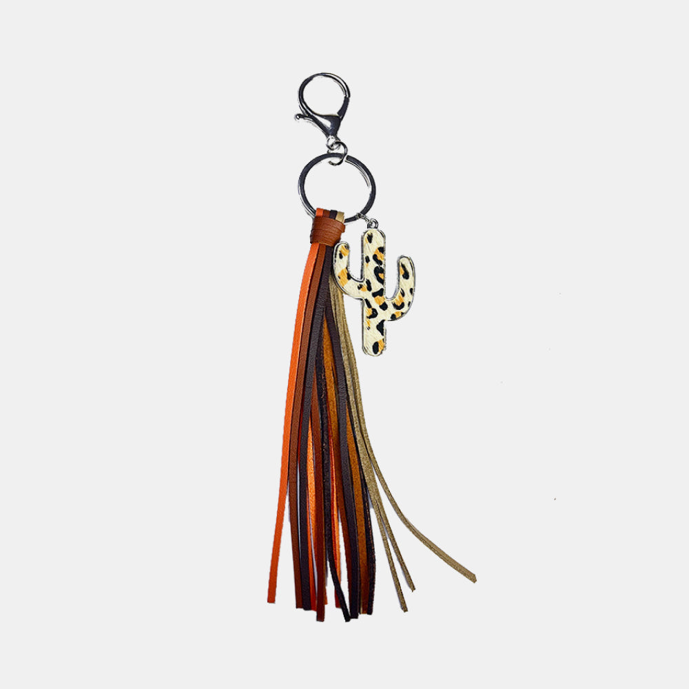 Cactus Keychain with Tassel - nailedmoms
