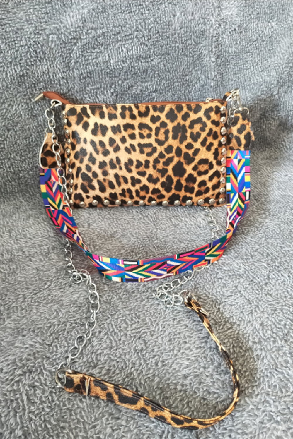 PU Leather Studded Shoulder Bag - nailedmoms