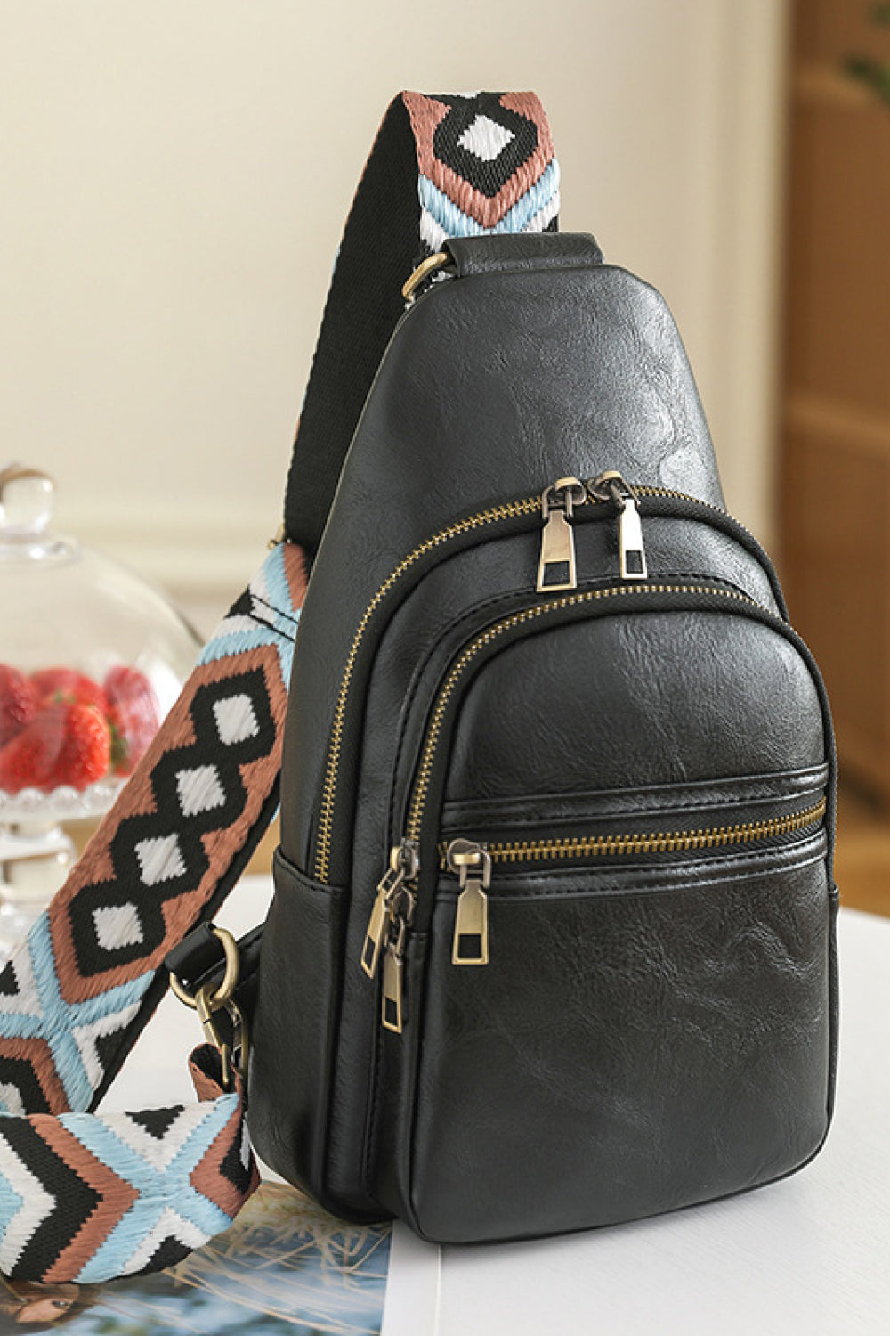 It's Your Time PU Leather Sling Bag - nailedmoms
