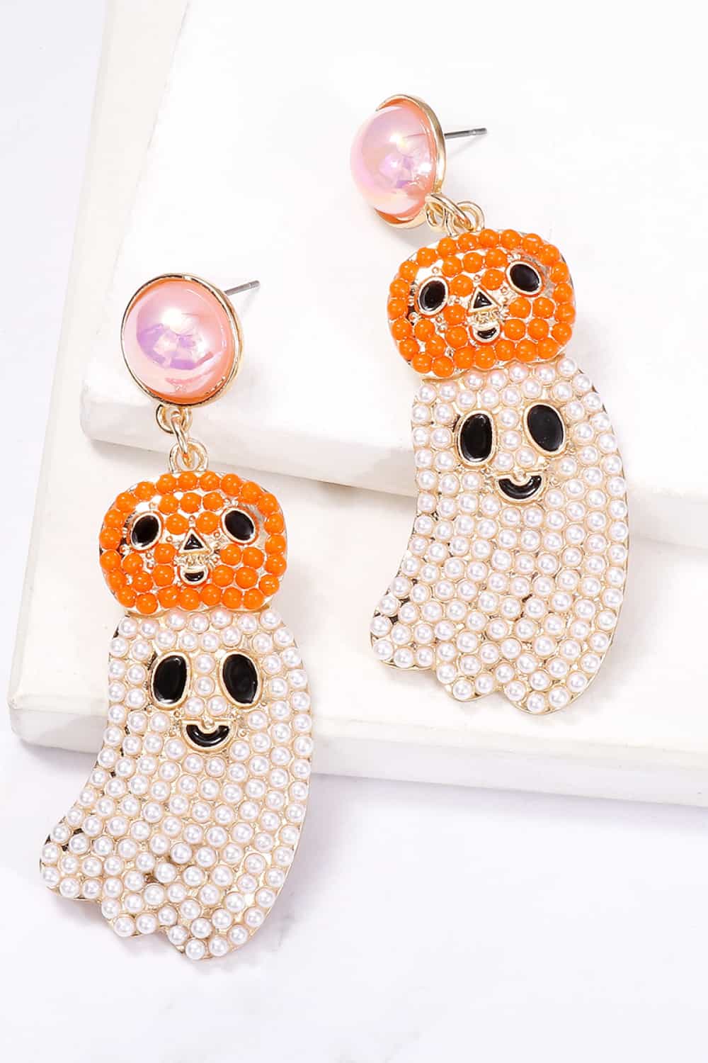 Halloween Ghost Shape Dangle Earrings - nailedmoms