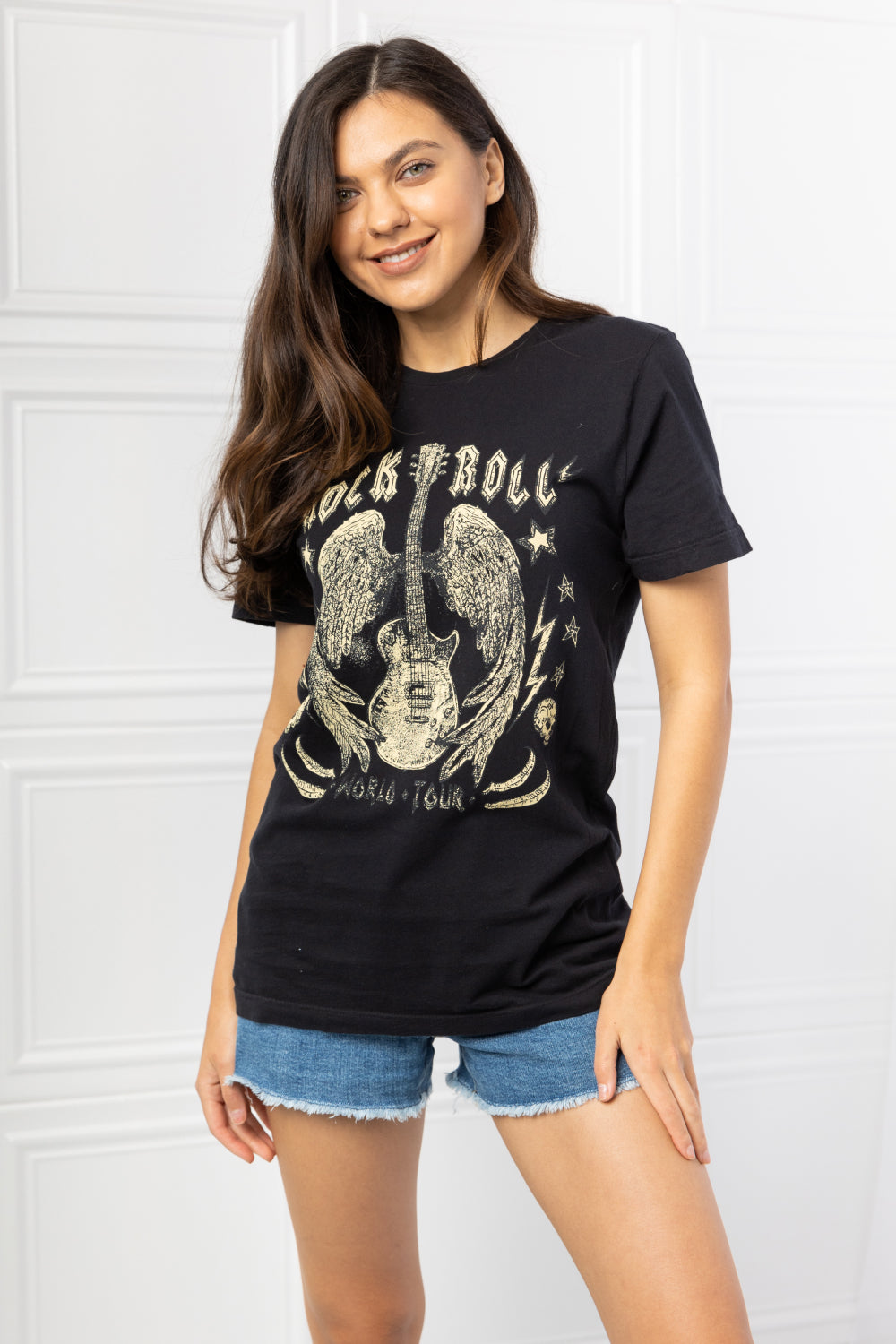 mineB Full Size Rock & Roll Graphic Tee - nailedmoms