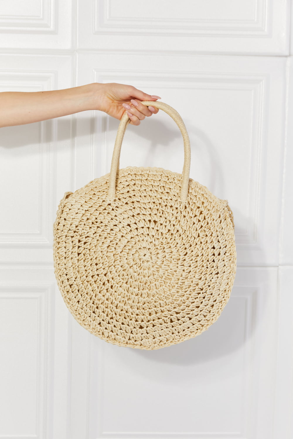 Justin Taylor Beach Date Straw Rattan Handbag in Ivory - nailedmoms