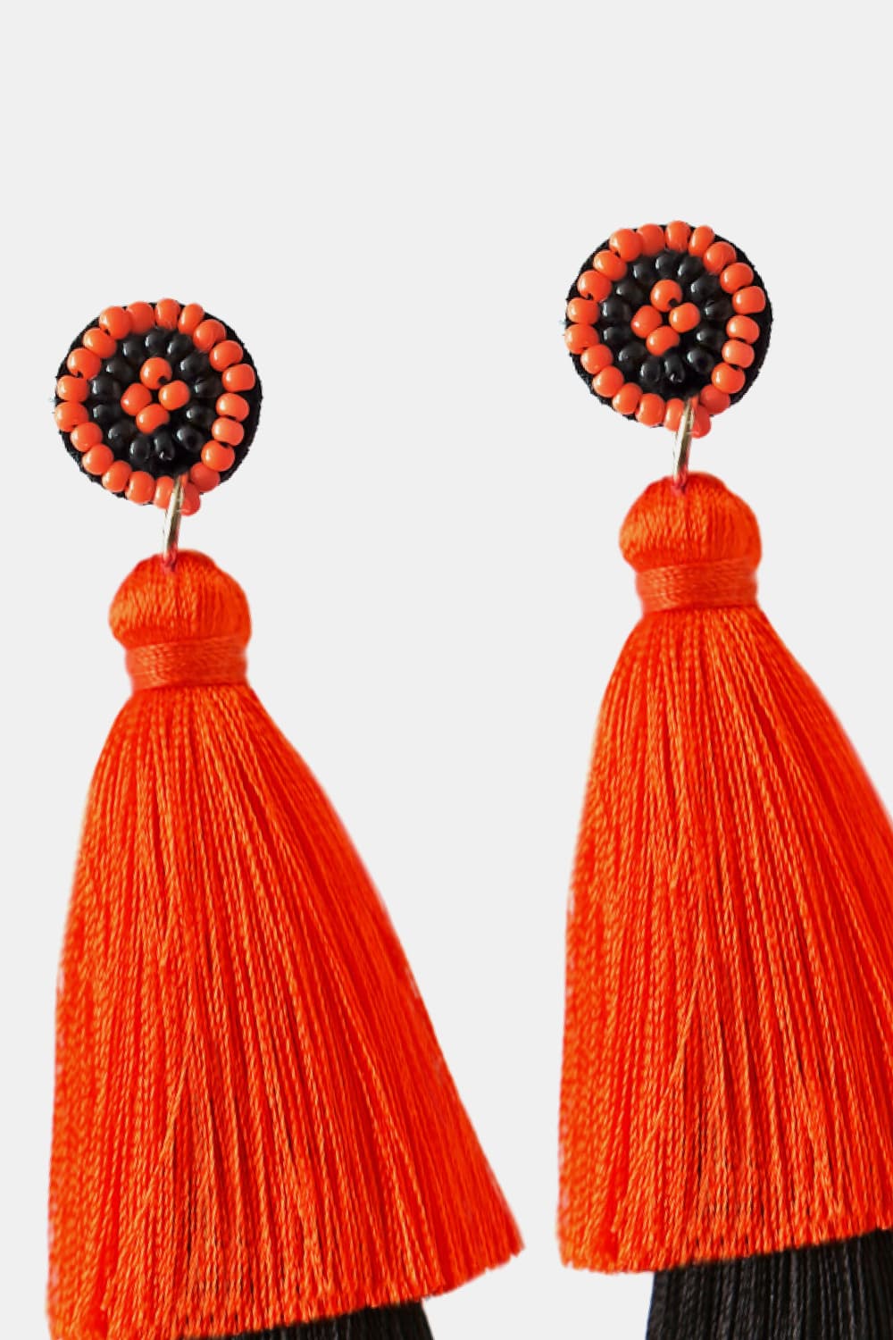 Baeds Detail Triple Layered Tassel Earring - nailedmoms