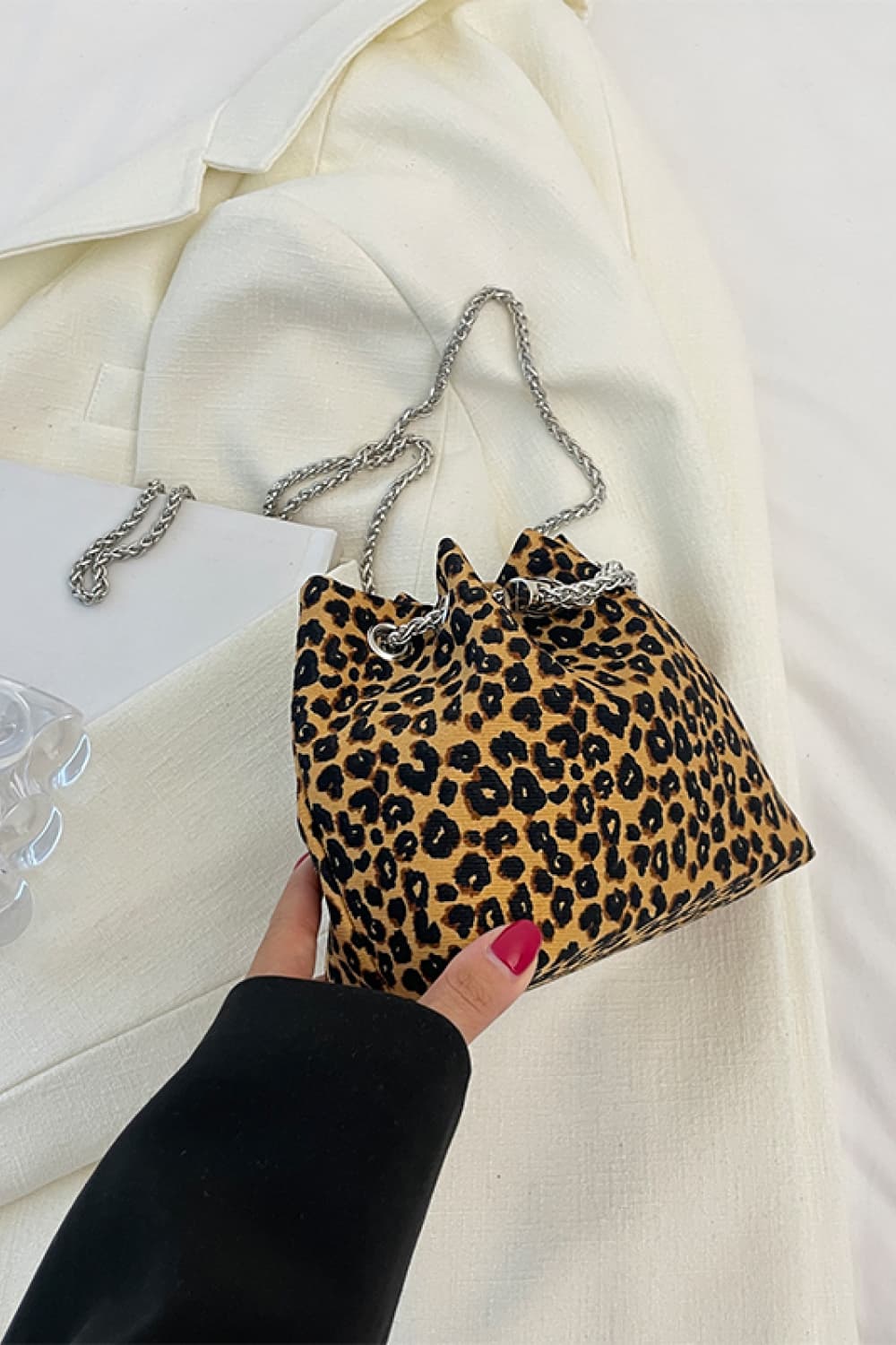 Animal Print Nylon Bucket Bag - nailedmoms