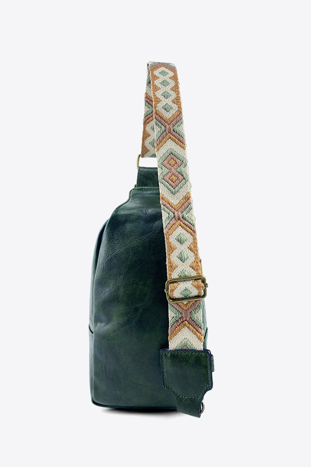 Adjustable Strap PU Leather Sling Bag - nailedmoms
