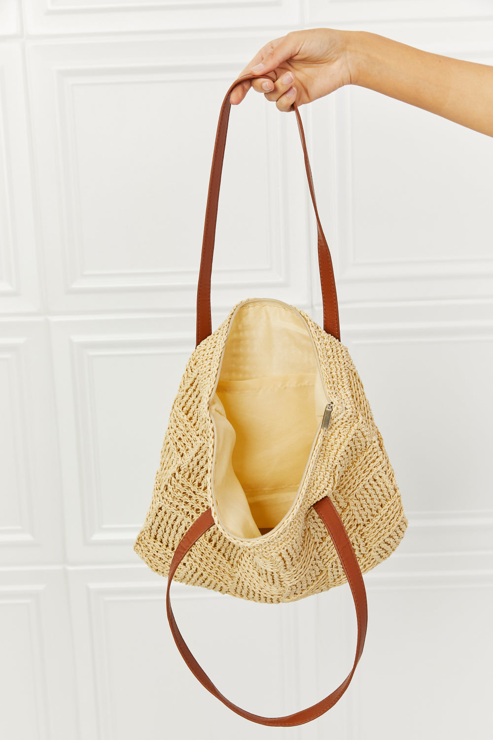 Fame Picnic Date Straw Tote Bag - nailedmoms
