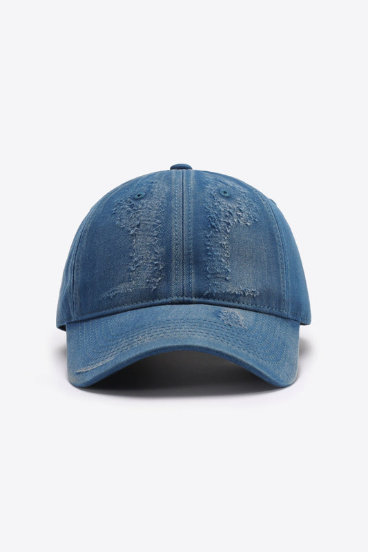Distressed Adjustable Baseball Cap - nailedmoms