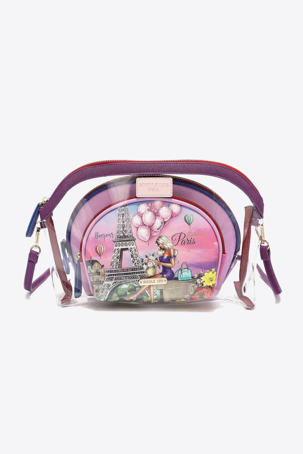 Nicole Lee USA 3-Piece Patterned Crossbody Pouch - nailedmoms