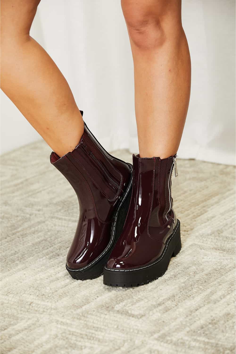 Forever Link Side Zip Platform Boots - nailedmoms