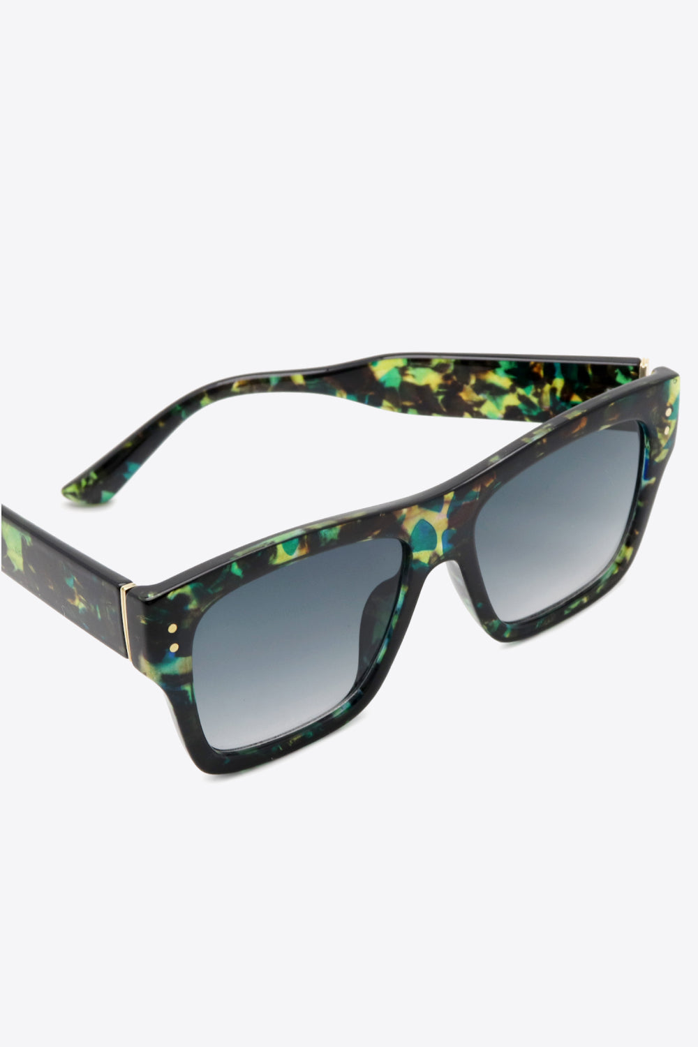 UV400 Patterned Polycarbonate Square Sunglasses - nailedmoms