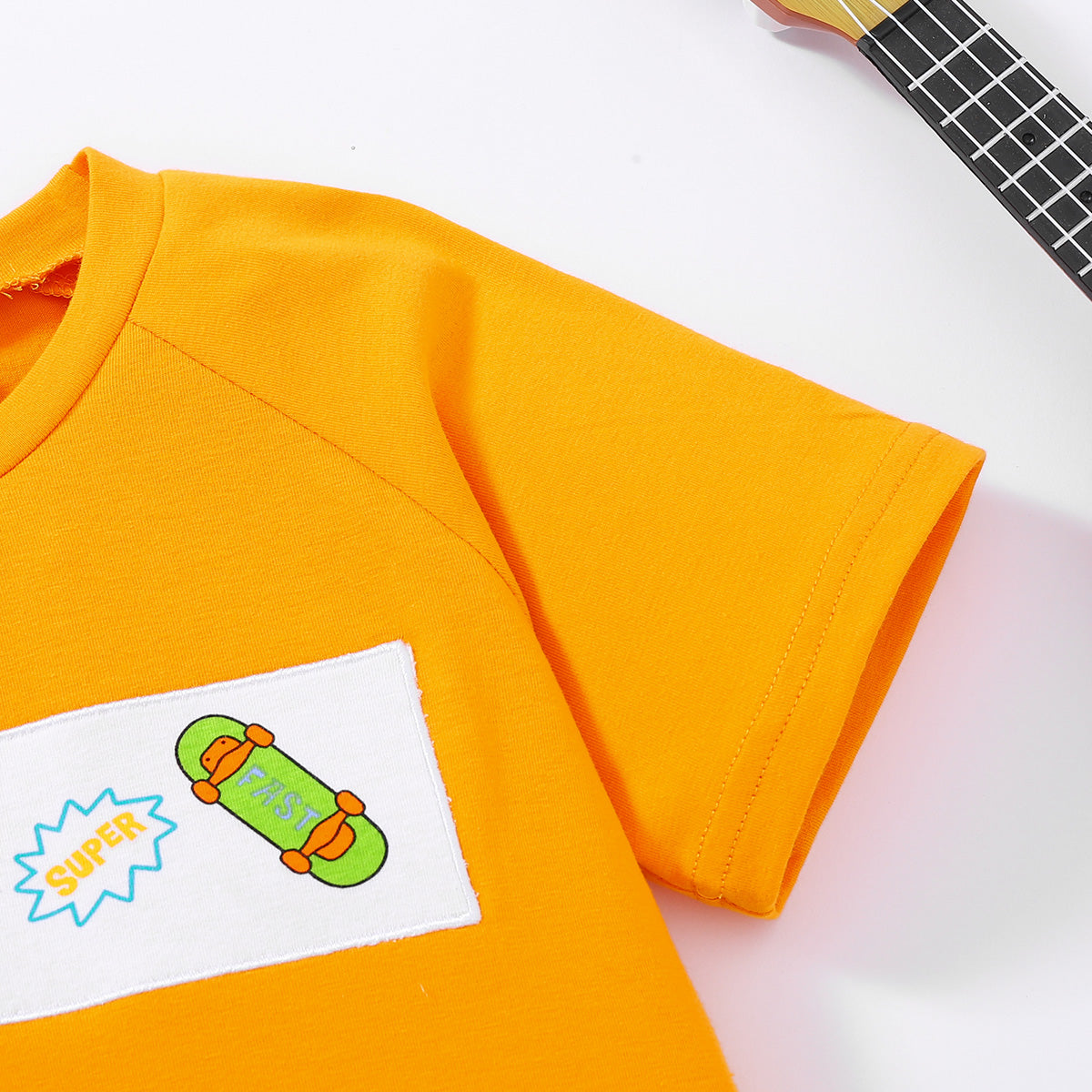 Kids Graphic Raglan Sleeve Tee and Shorts Set - nailedmoms