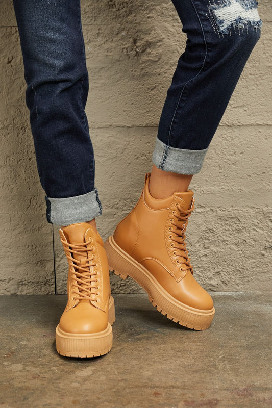East Lion Corp Platform Combat Boots - nailedmoms