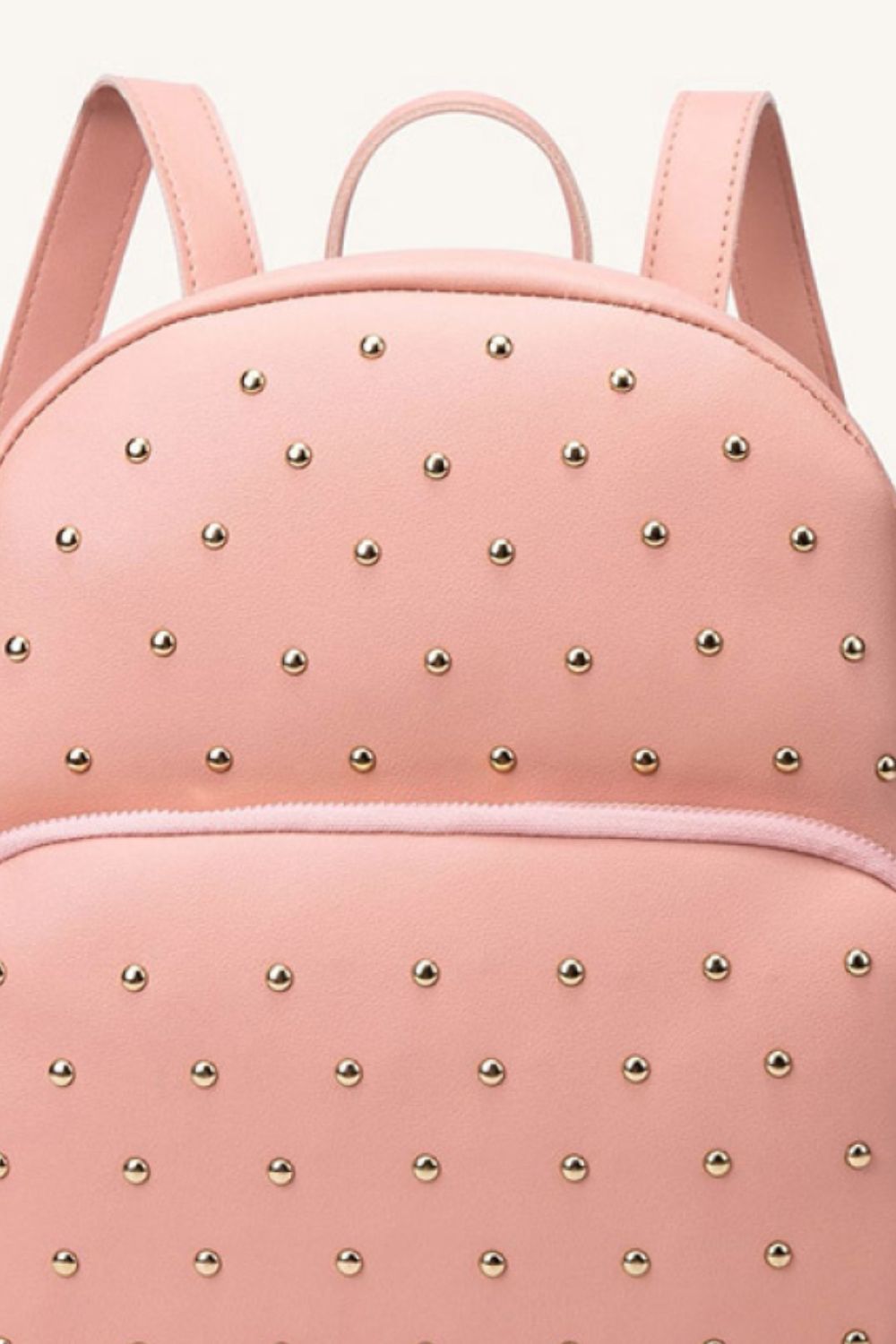 Studded PU Leather Backpack - nailedmoms