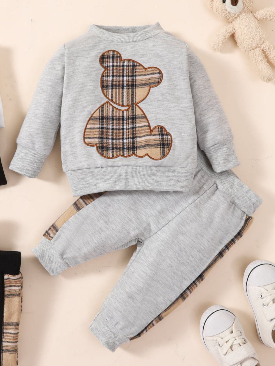 Baby Bear Graphic Sweatshirt and Joggers Set - nailedmoms