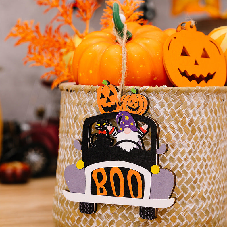 4-Piece Halloween Element Car-Shape Hanging Widgets - nailedmoms