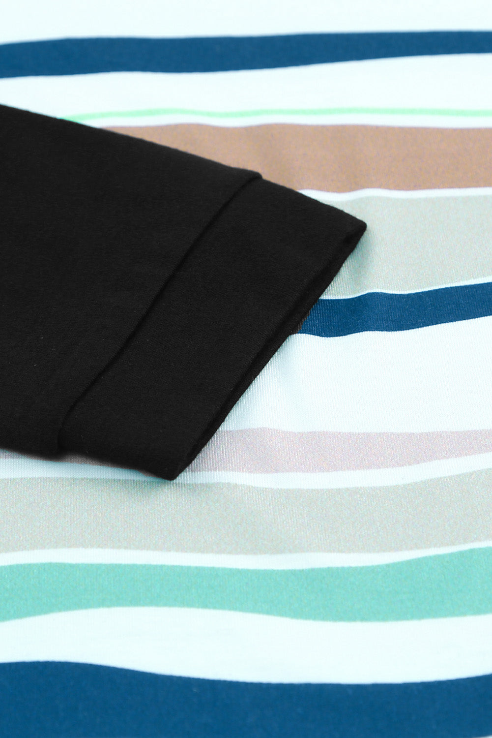 Striped Round Neck Long Sleeve Top - nailedmoms