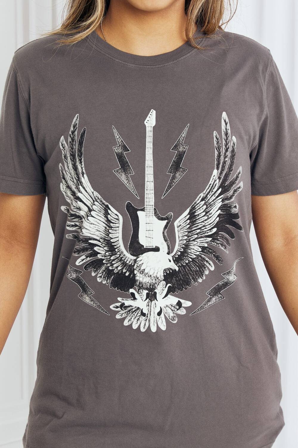 mineB Full Size Eagle Graphic Tee Shirt - nailedmoms