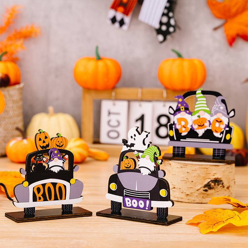 3-Piece Halloween Element Car-Shape Ornaments - nailedmoms
