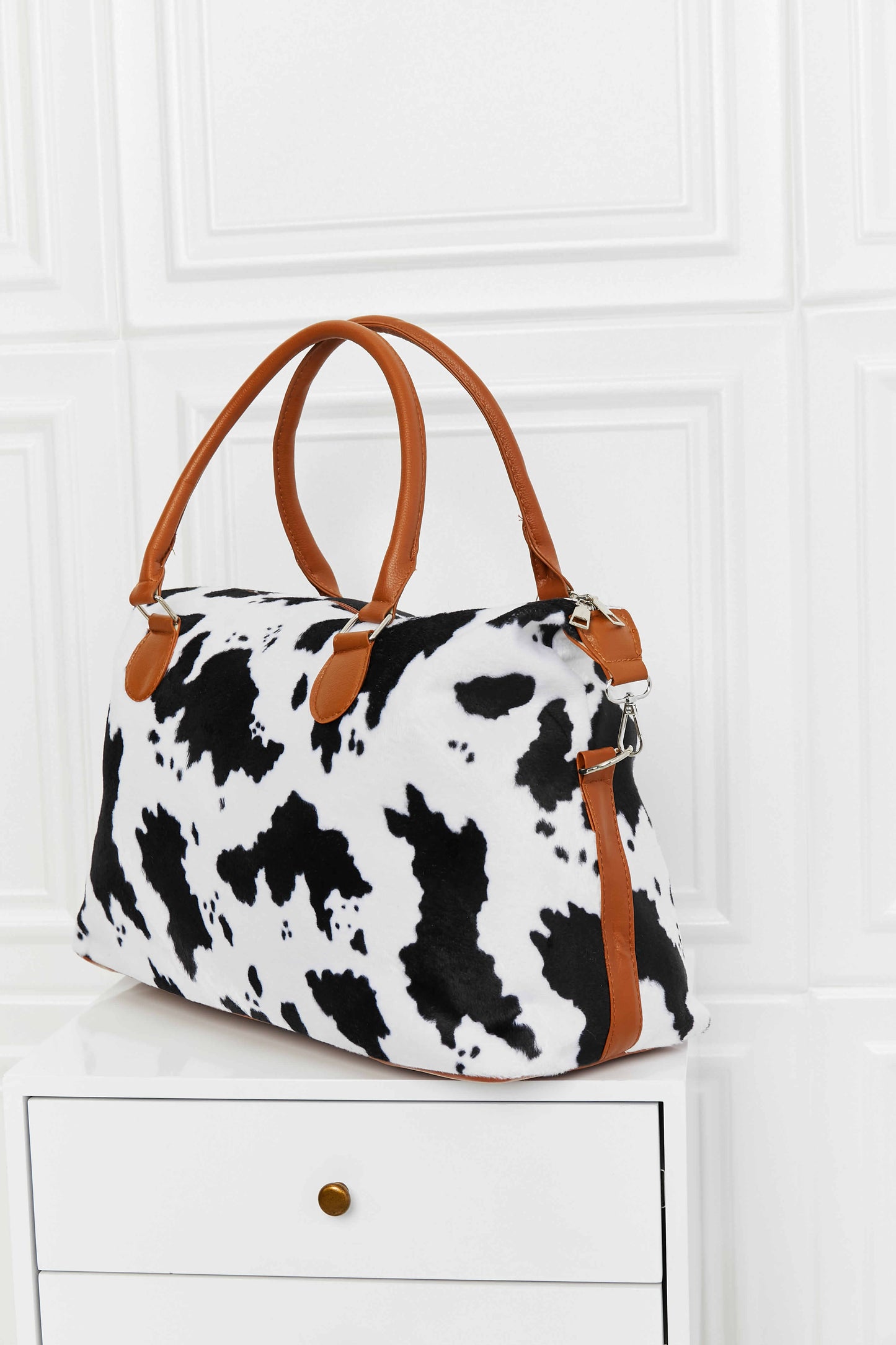 Animal Print Brushed Weekender Bag - nailedmoms