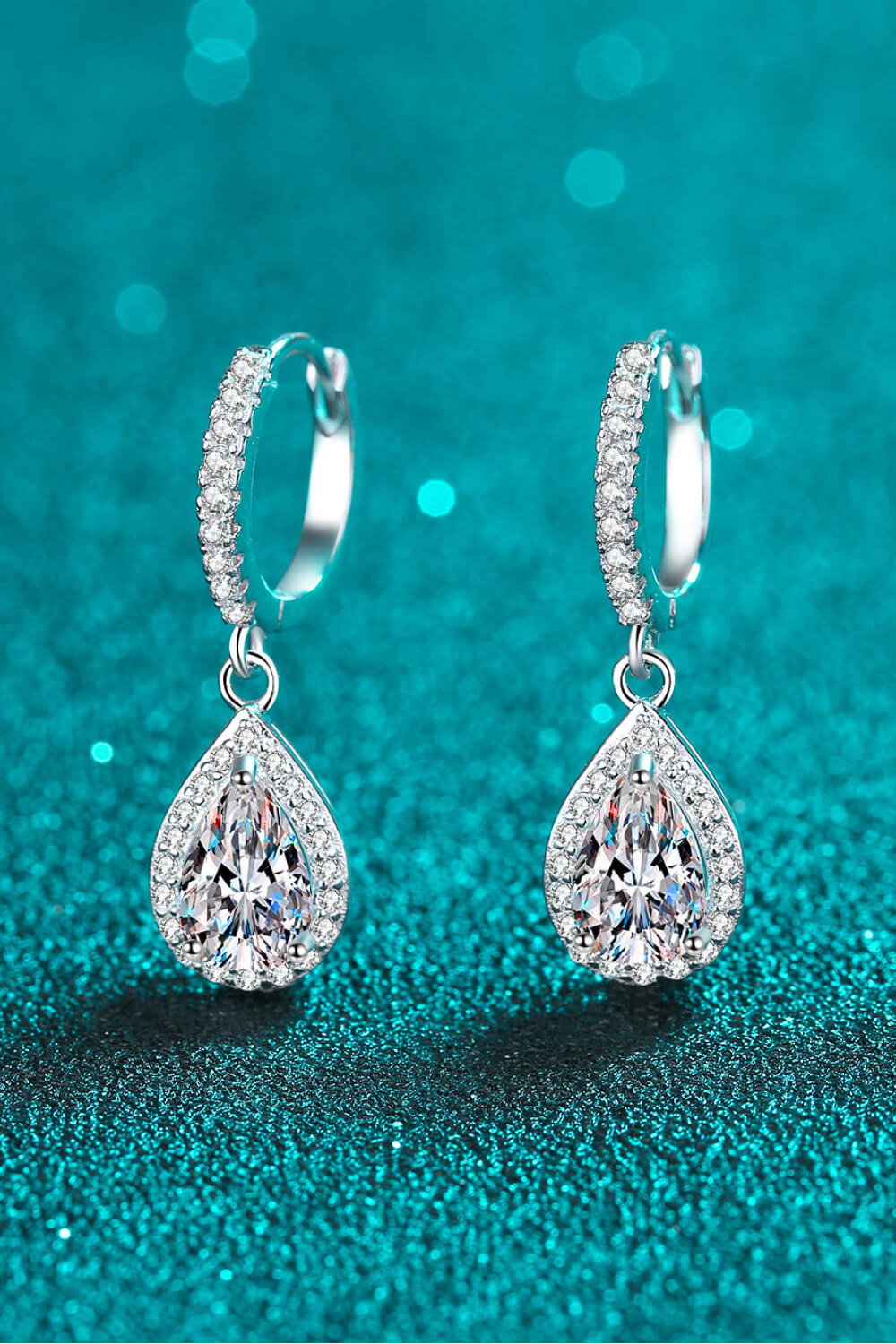 Moissanite Teardrop Earrings - nailedmoms