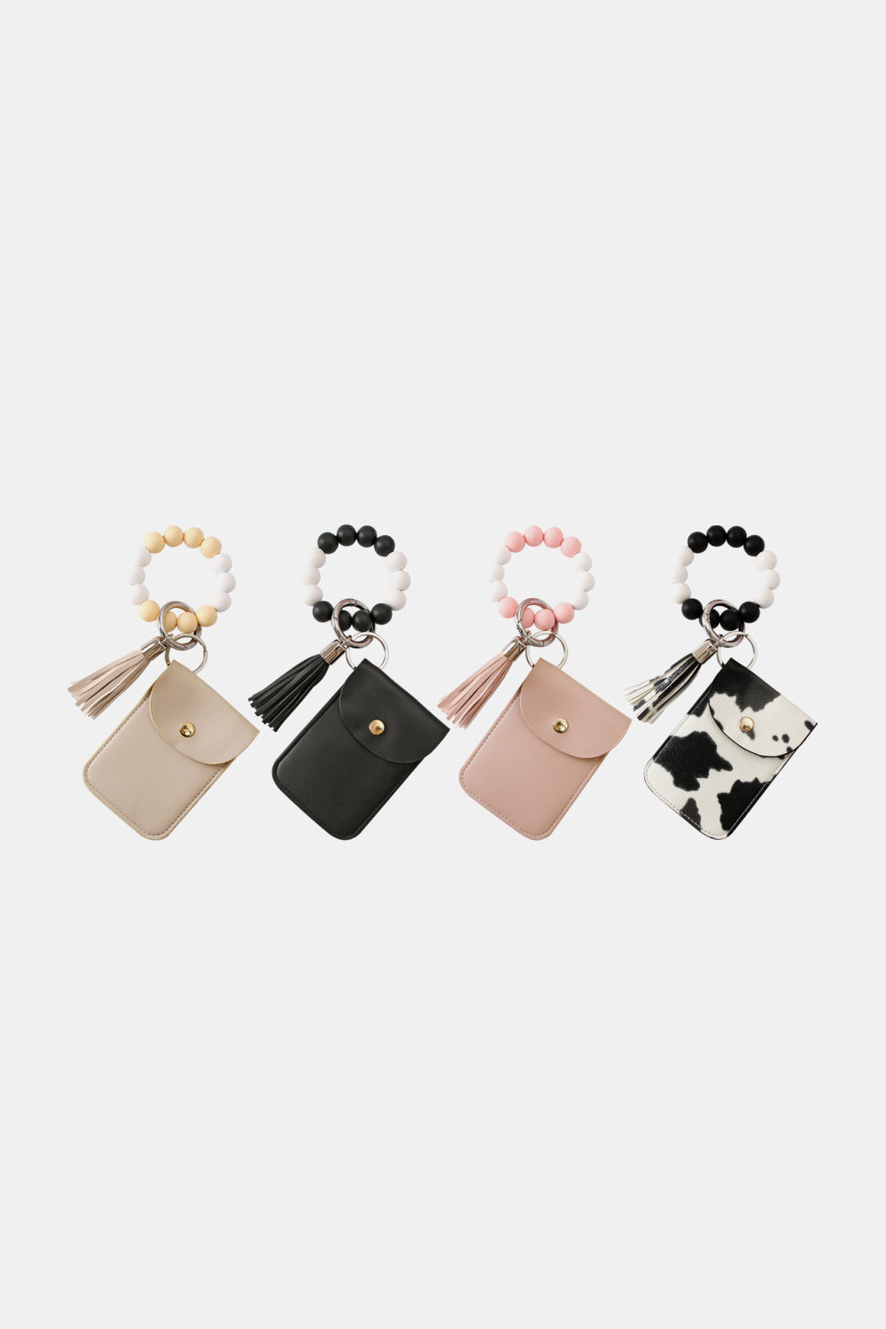Bead Wristlet Key Chain with Wallet - nailedmoms