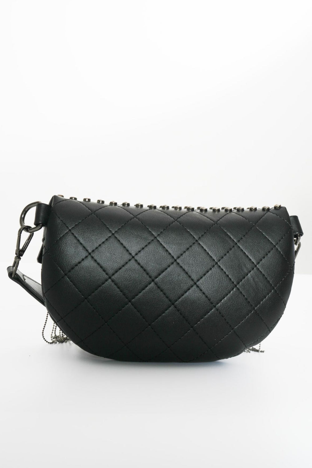 PU Leather Studded Sling Bag with Fringes - nailedmoms