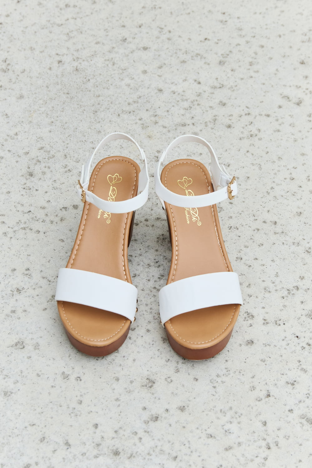 DDK Time After Time Wooden Platform Strap Heels - nailedmoms