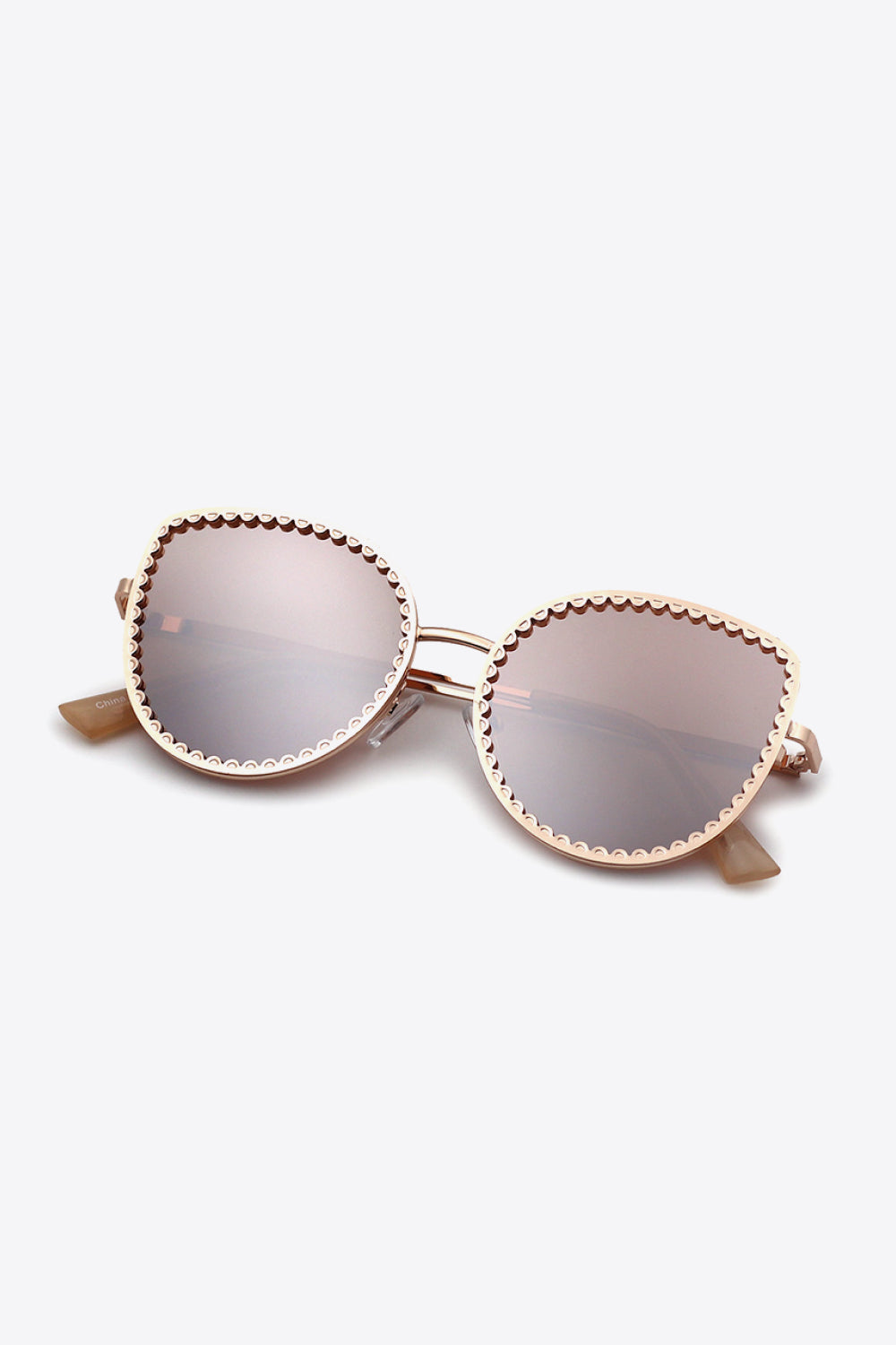 Full Rim Metal Frame Sunglasses - nailedmoms