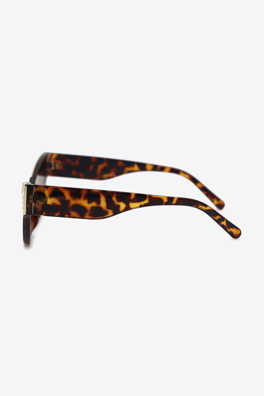 UV400 Rhinestone Trim Cat-Eye Sunglasses - nailedmoms