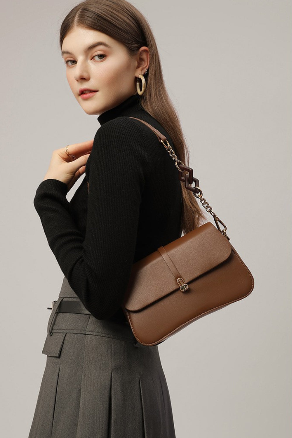 PU Leather Shoulder Bag - nailedmoms
