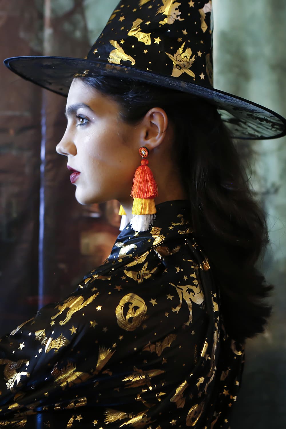 Baeds Detail Triple Layered Tassel Earring - nailedmoms