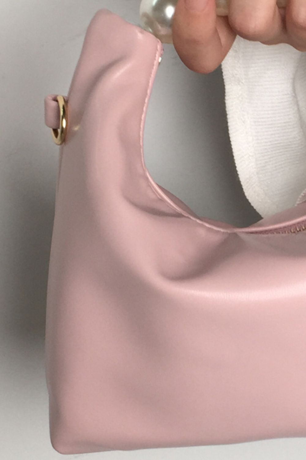 PU Leather Pearl Handbag - nailedmoms