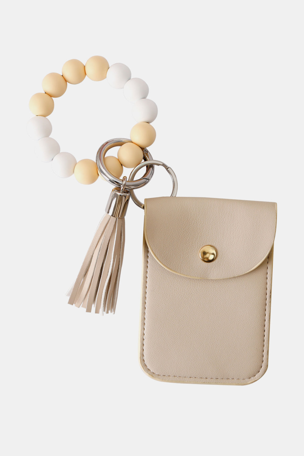 Bead Wristlet Key Chain with Wallet - nailedmoms