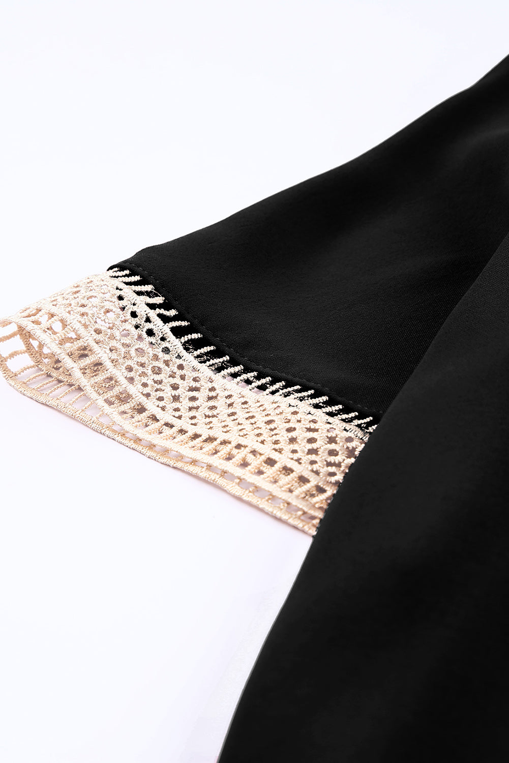 Contrast V-Neck Blouse - nailedmoms